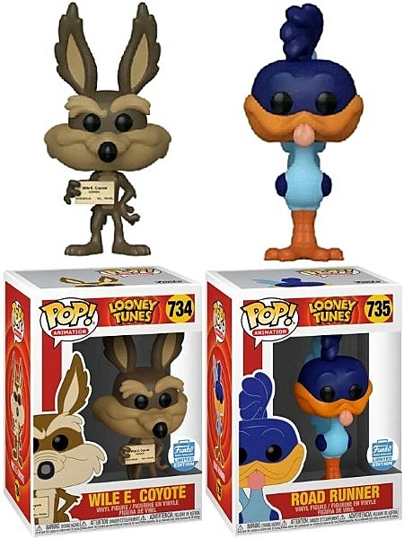 Funko POP Looney Tunes Road Runner and Wile E. Coyote Exclusive Set